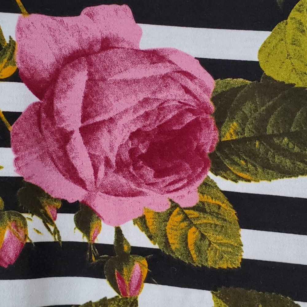Lula Roe, Size L, Roses and stripes - Picture 3 of 8